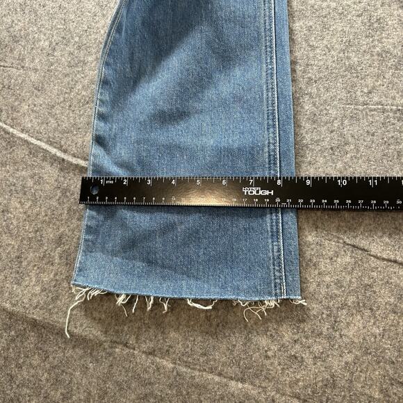 Paige Jeans Women’s 30 Colette Crop Flare Raw Hem Denim Boho Casual Retro - Picture 8 of 11